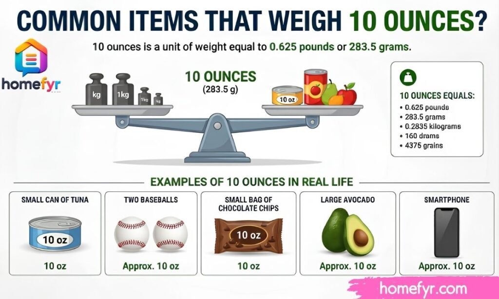 Common Items That Weigh 10 Ounces