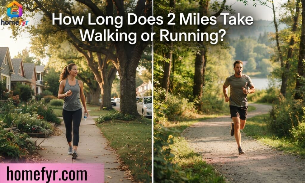 How Long Does 2 Miles Take Walking or Running