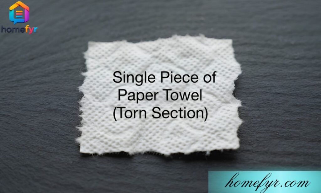 Single Piece of Paper Towel (Torn Section) 