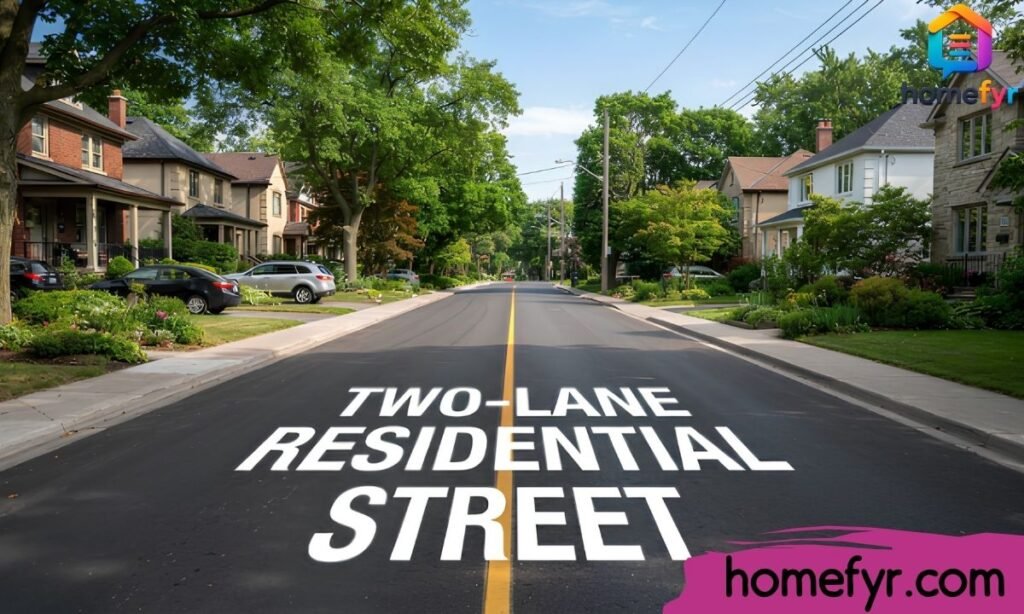 Two-Lane Residential Street