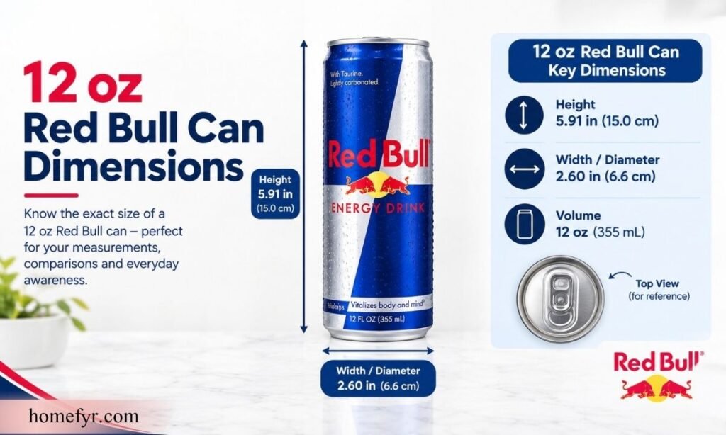 12 oz Red Bull Can Dimensions