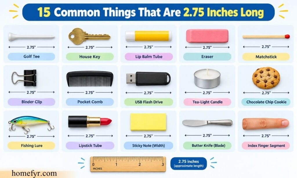 15 Common Things That Are 2.75 Inches Long