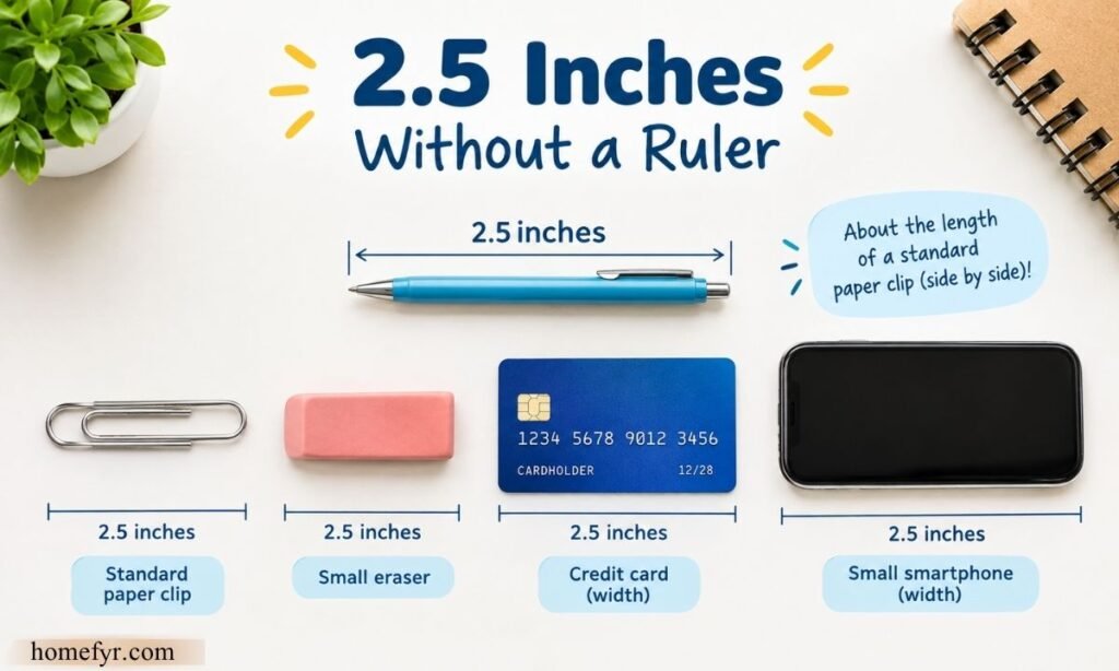 2.5 Inches Without a Ruler