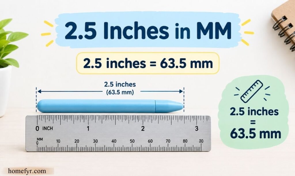 2.5 Inches in MM