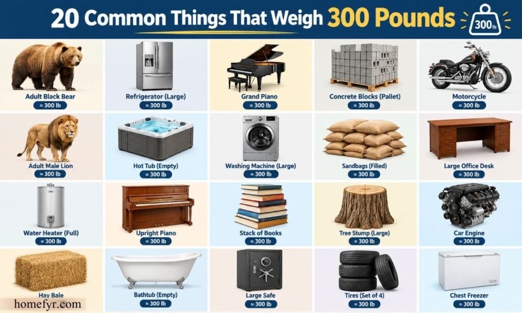 20 Common Things That Weigh 300 Pounds
