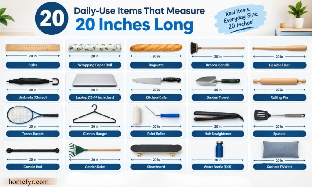 20 Daily-Use Items That Measure 20 Inches Long