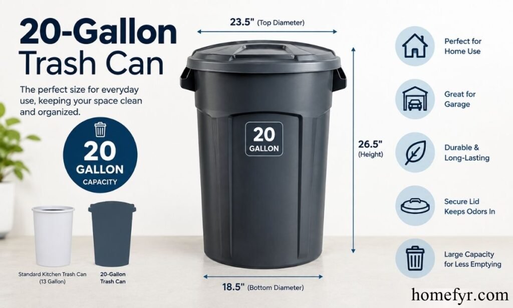 20-Gallon Trash Can