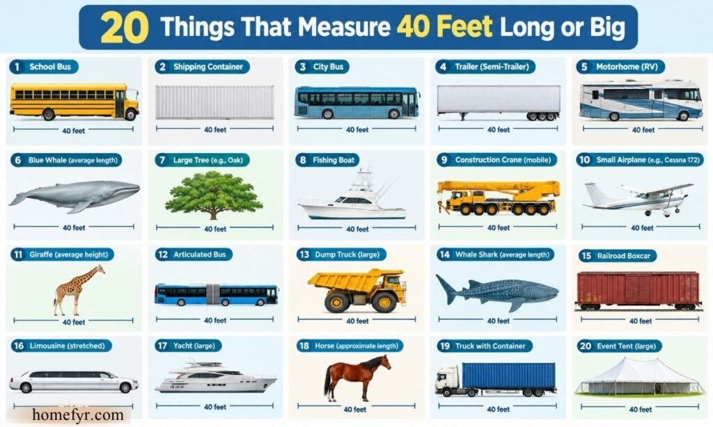 20 Things That Measure 40 Feet Long or Big