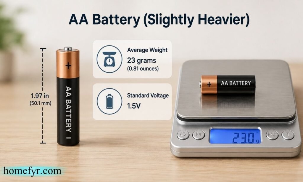 AA Battery (Slightly Heavier)