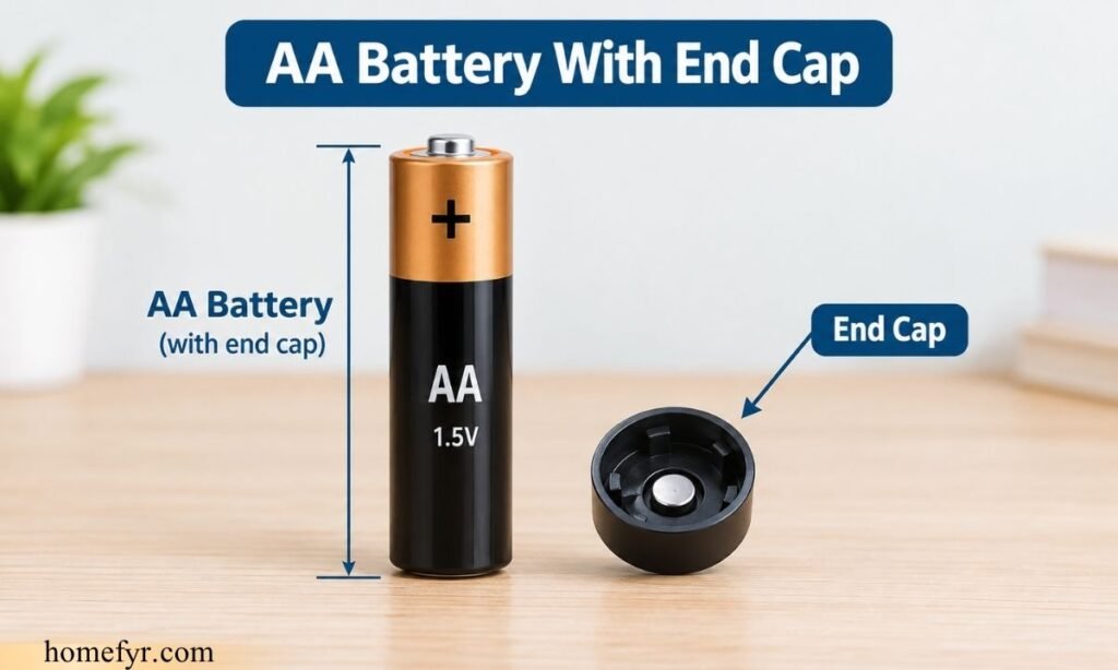 AA Battery With End Cap