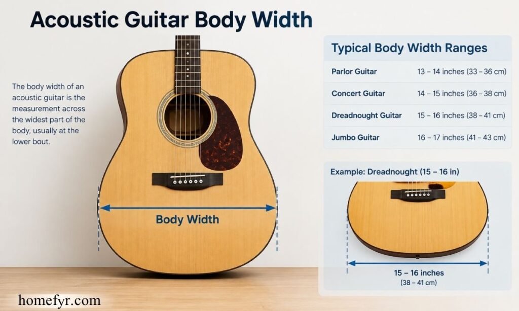 Acoustic Guitar Body Width