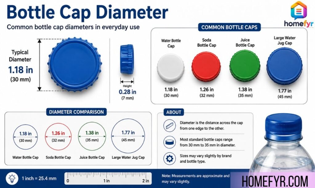 Bottle Cap Diameter