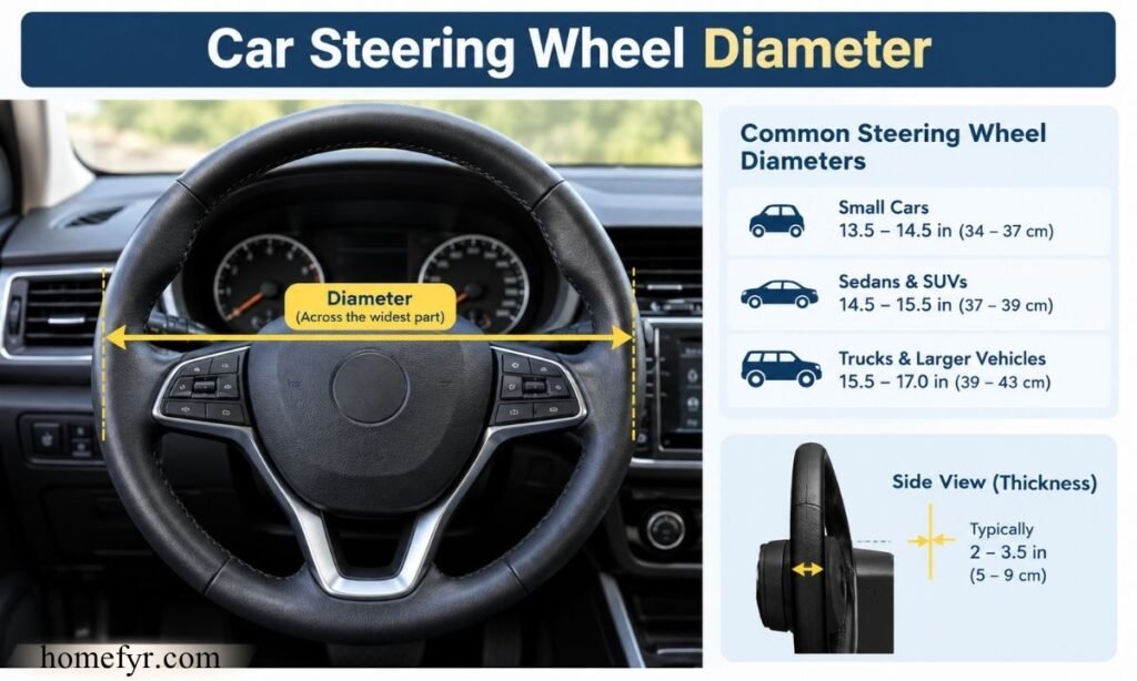 Car Steering Wheel Diameter