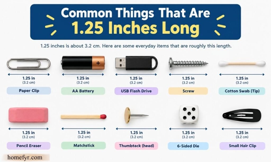 Common Things That Are 1.25 Inches Long