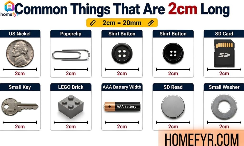 Common Things That Are 2cm Long