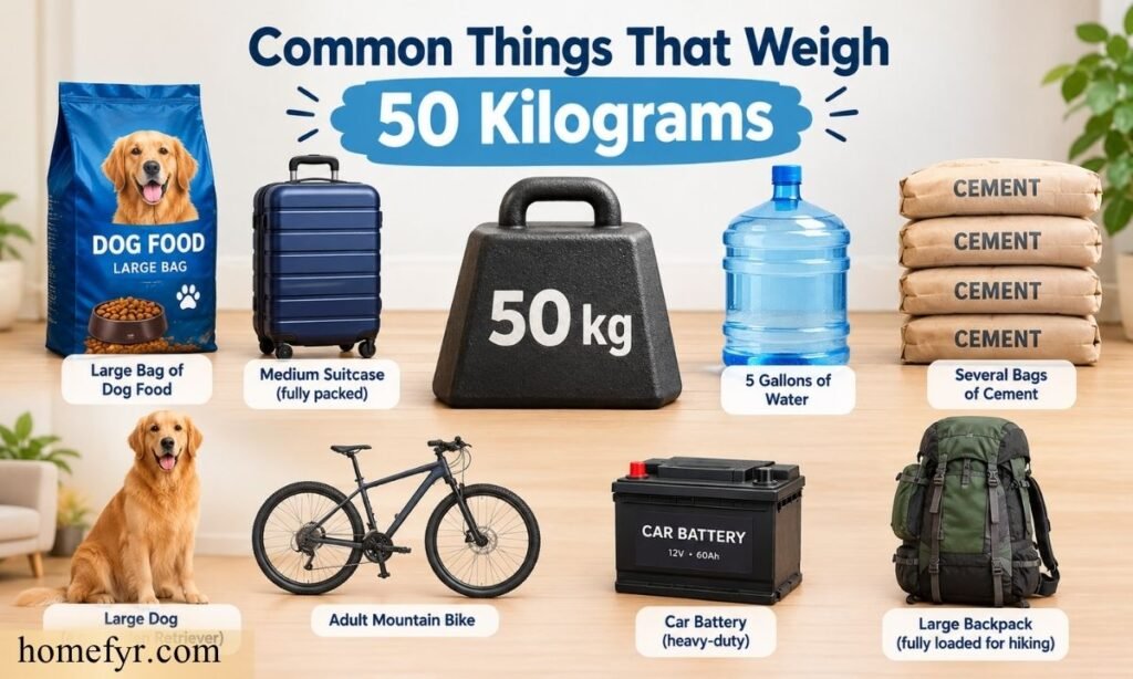 Common Things That Weigh 50 Kilograms