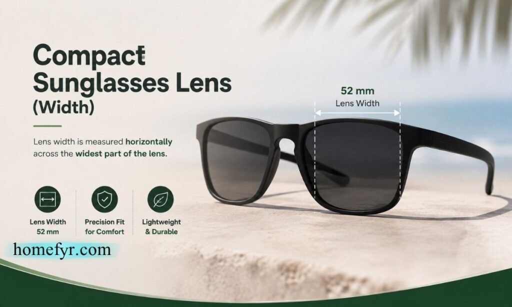 Compact Sunglasses Lens (Width)