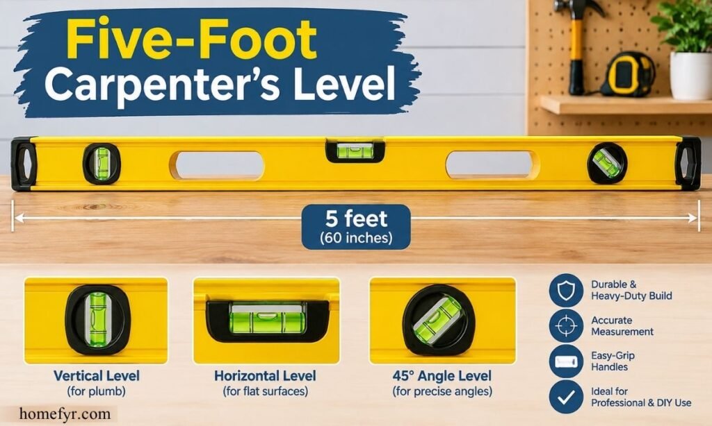 Five Foot Carpenters Level