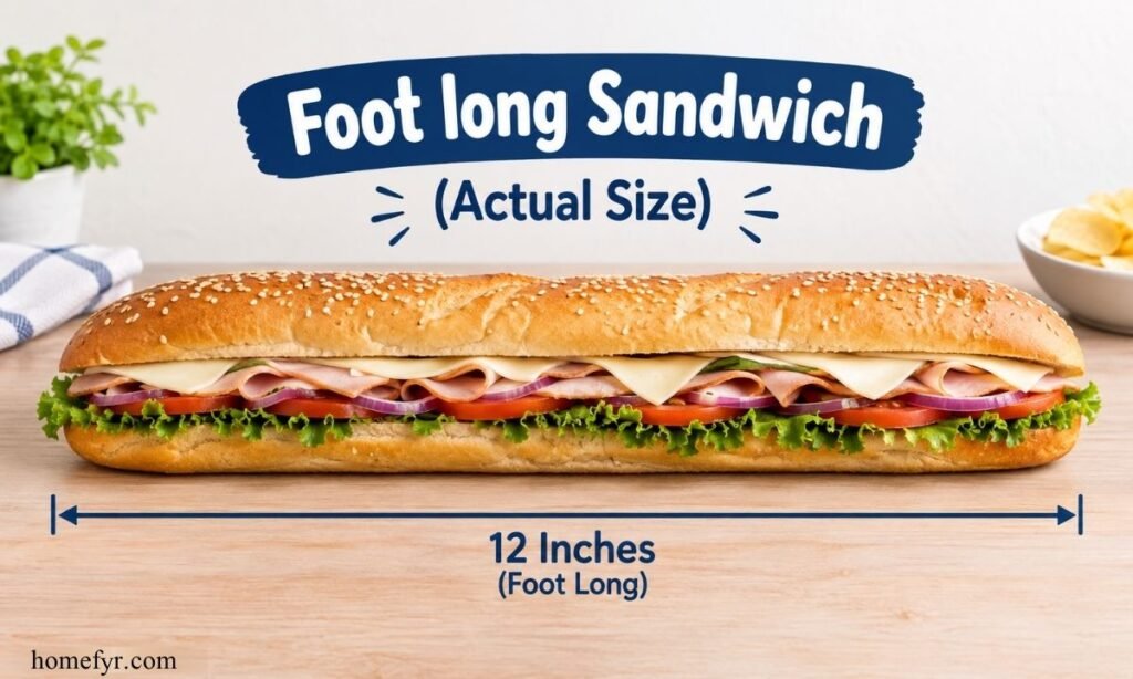 Foot long Sandwich (Actual Size)