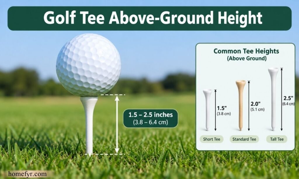 Golf Tee Above-Ground Height