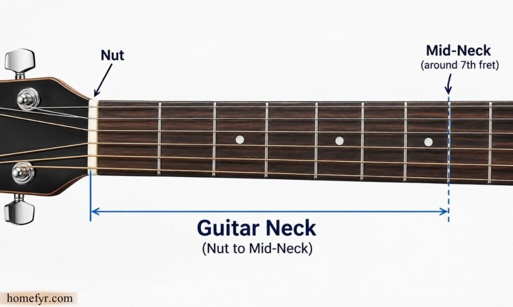 Guitar Neck (Nut to Mid-Neck)