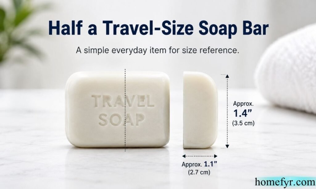 Half a Travel-Size Soap Bar