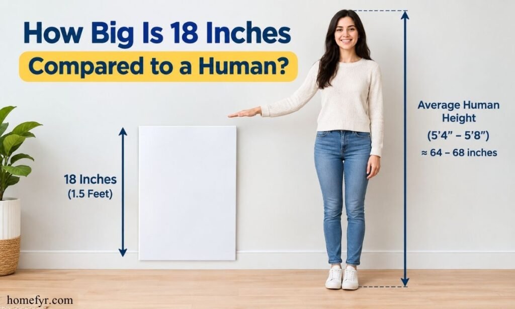 How Big Is 18 Inches Compared to a Human