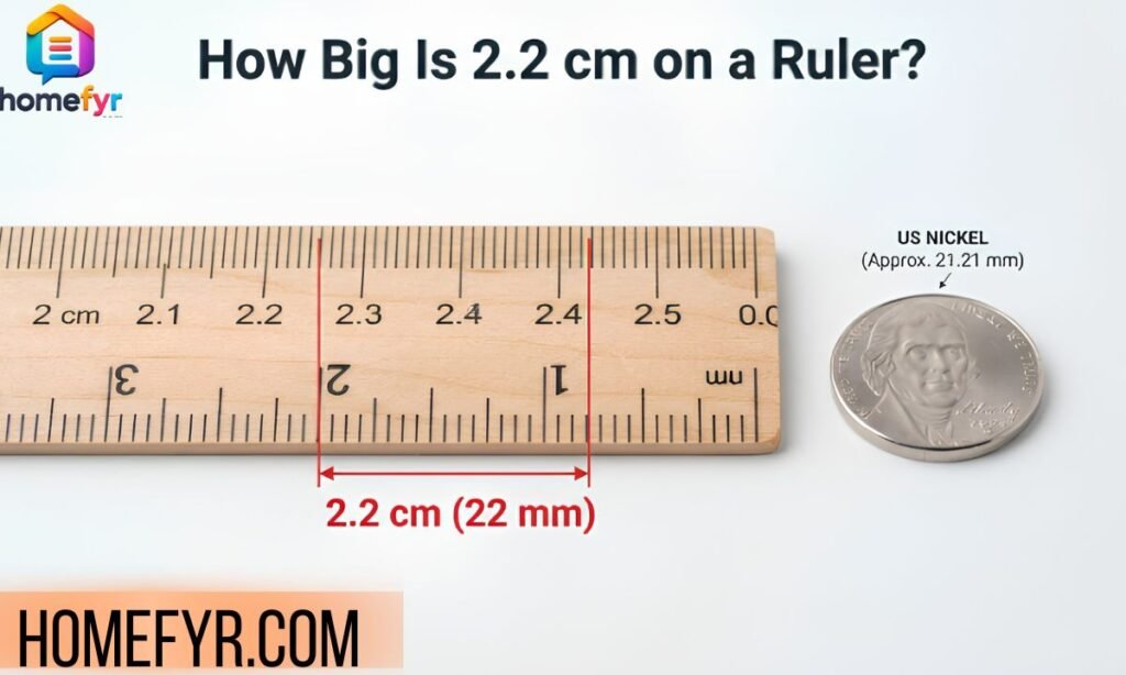 How Big Is 2.2 cm on a Ruler