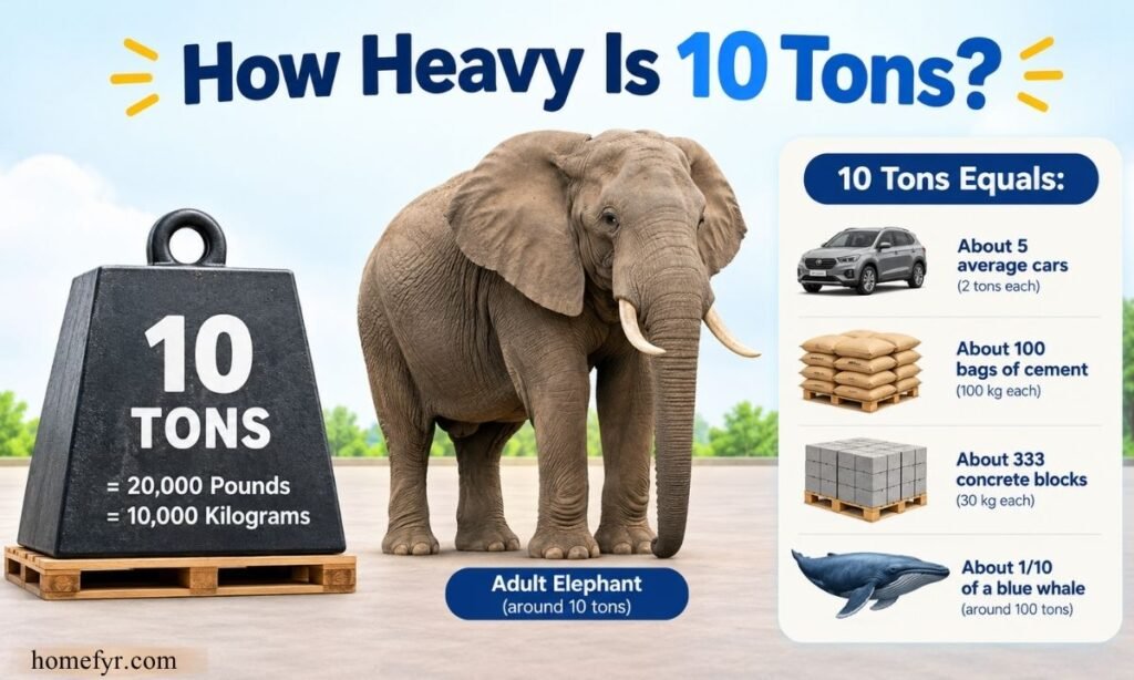 How Heavy Is 10 Tons