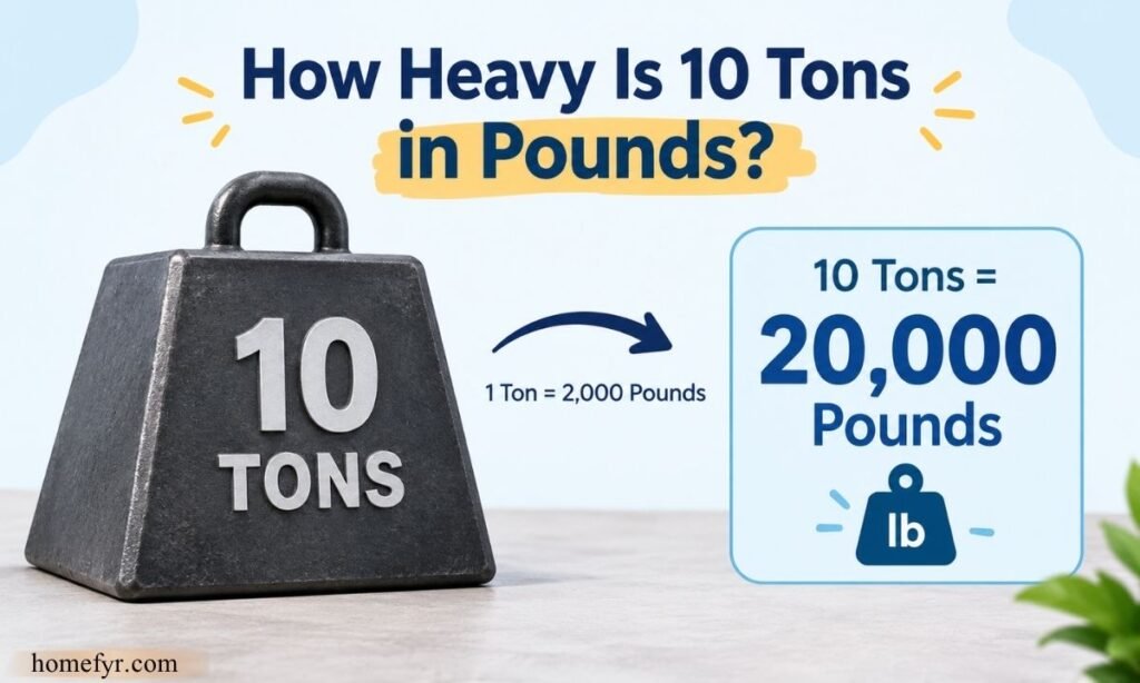 How Heavy Is 10 Tons in Pounds
