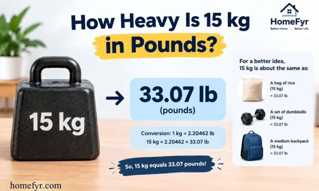 How Heavy Is 15 kg in Pounds
