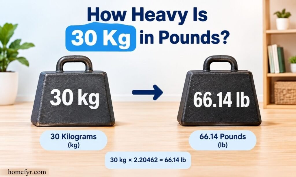 How Heavy Is 30 Kg in Pounds