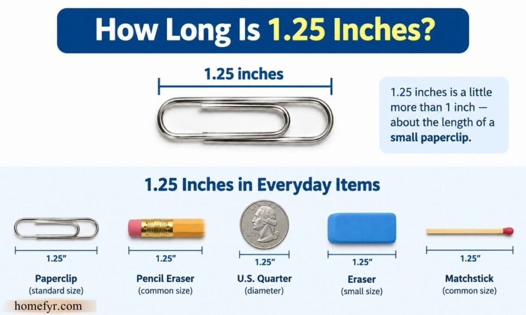 How Long Is 1.25 Inches