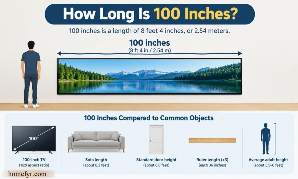 How Long Is 100 Inches