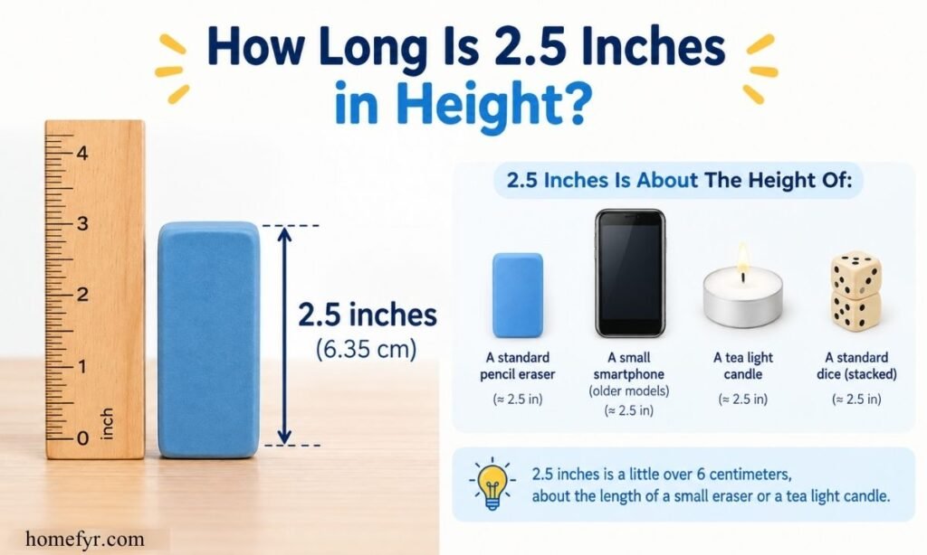 How Long Is 2.5 Inches in Height