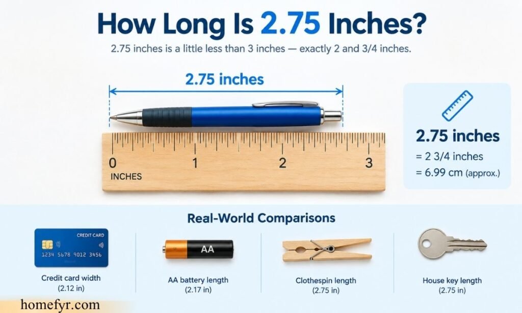 How Long Is 2.75 Inches