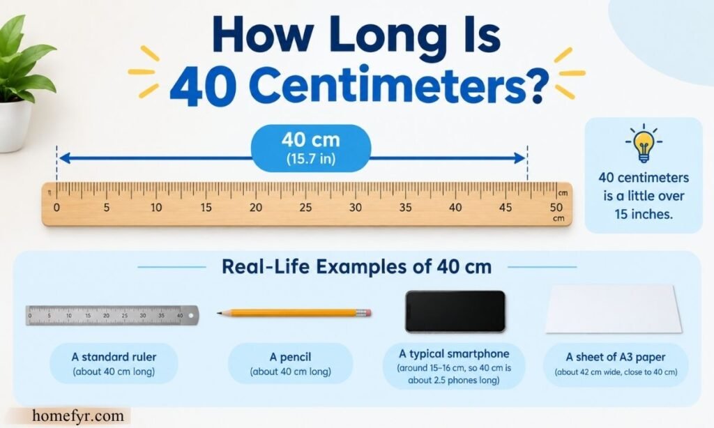 How Long Is 40 Centimeters