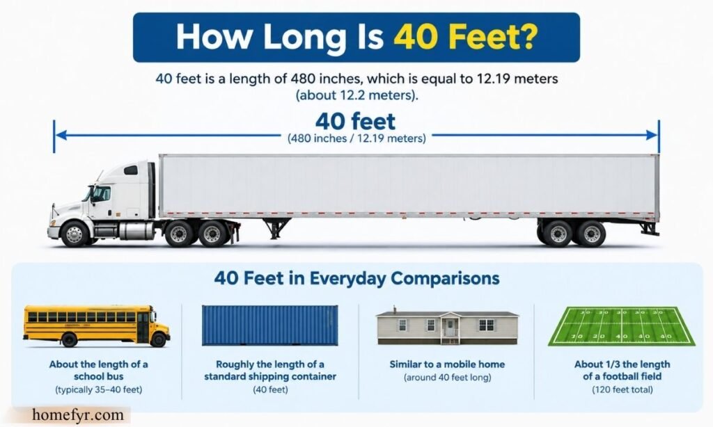 How Long Is 40 Feet