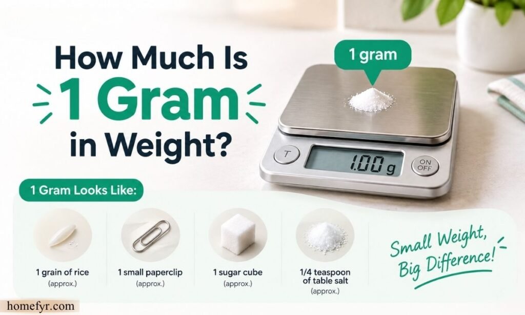 How Much Is 1 Gram in Weight