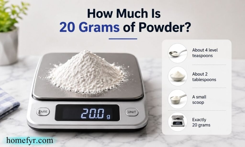 How Much Is 20 Grams of Powder