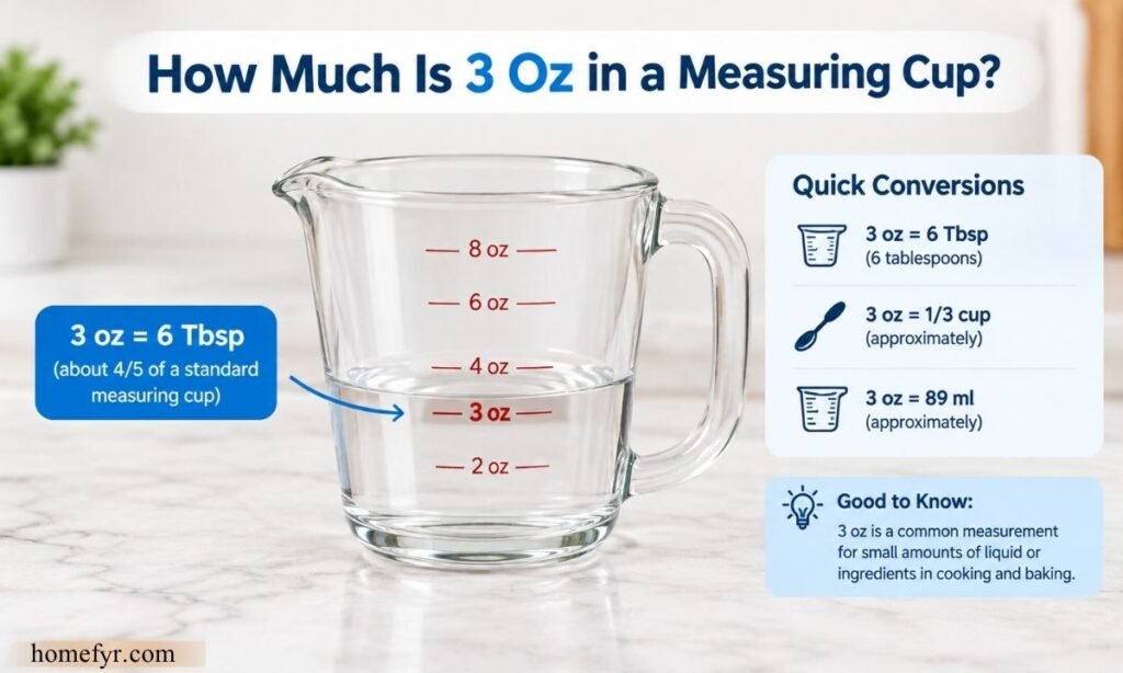 How Much Is 3 Oz in a Measuring Cup