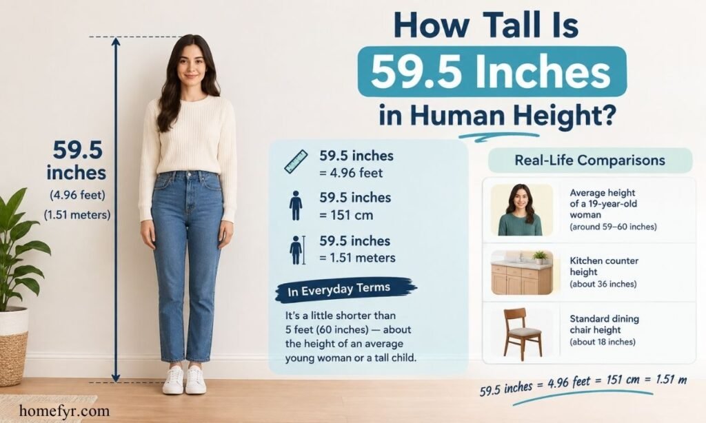 How Tall Is 59.5 Inches in Human Height