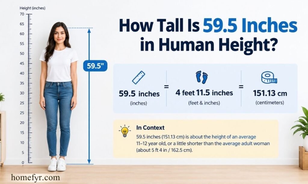 How Tall Is 59.5 Inches in Human Height