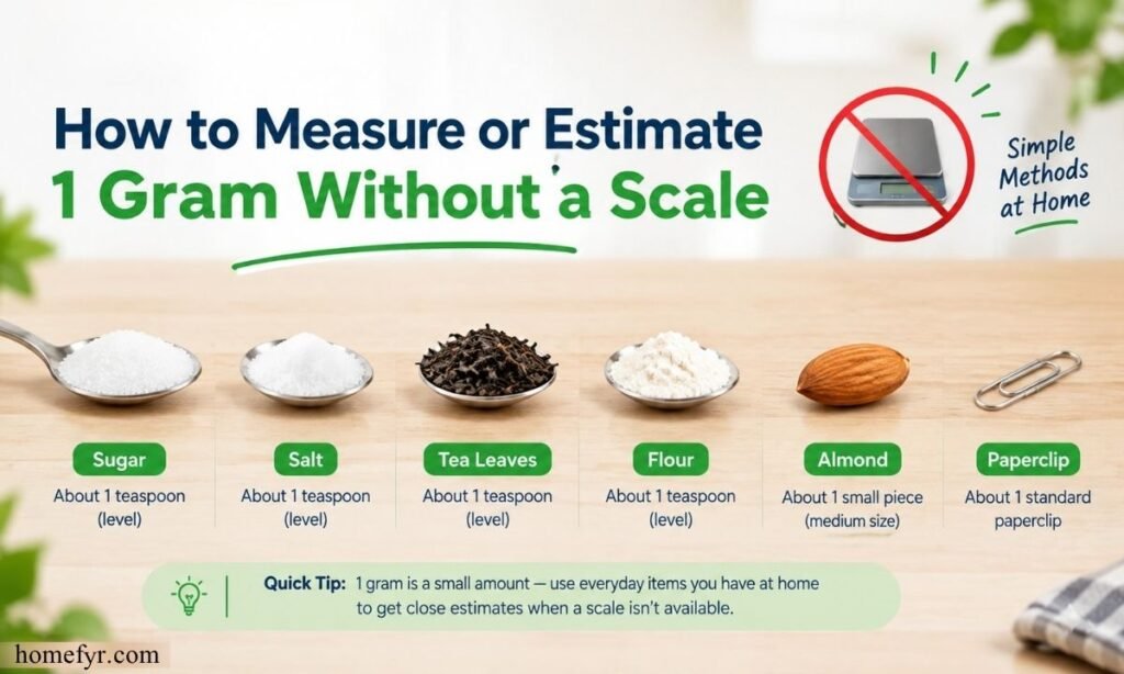How to Measure or Estimate 1 Gram Without a Scale