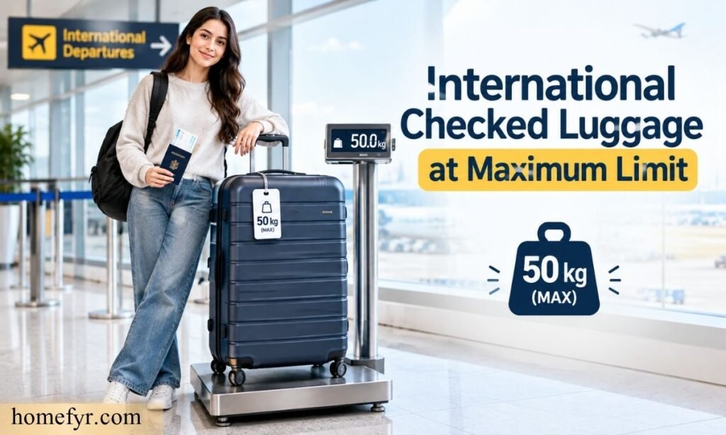 International Checked Luggage at Maximum Limit