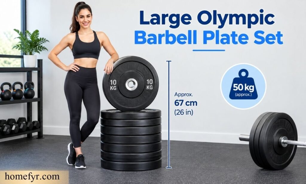 Large Olympic Barbell Plate Set
