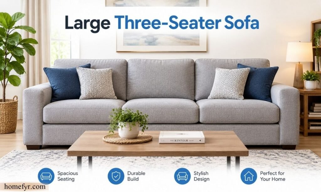 Large Three-Seater Sofa 