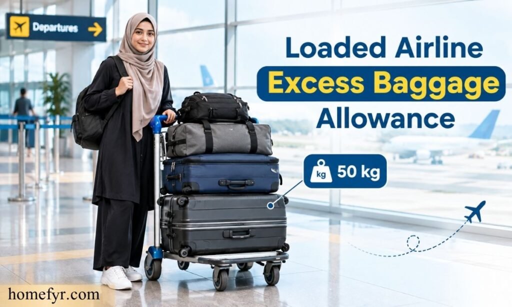 Loaded Airline Excess Baggage Allowance