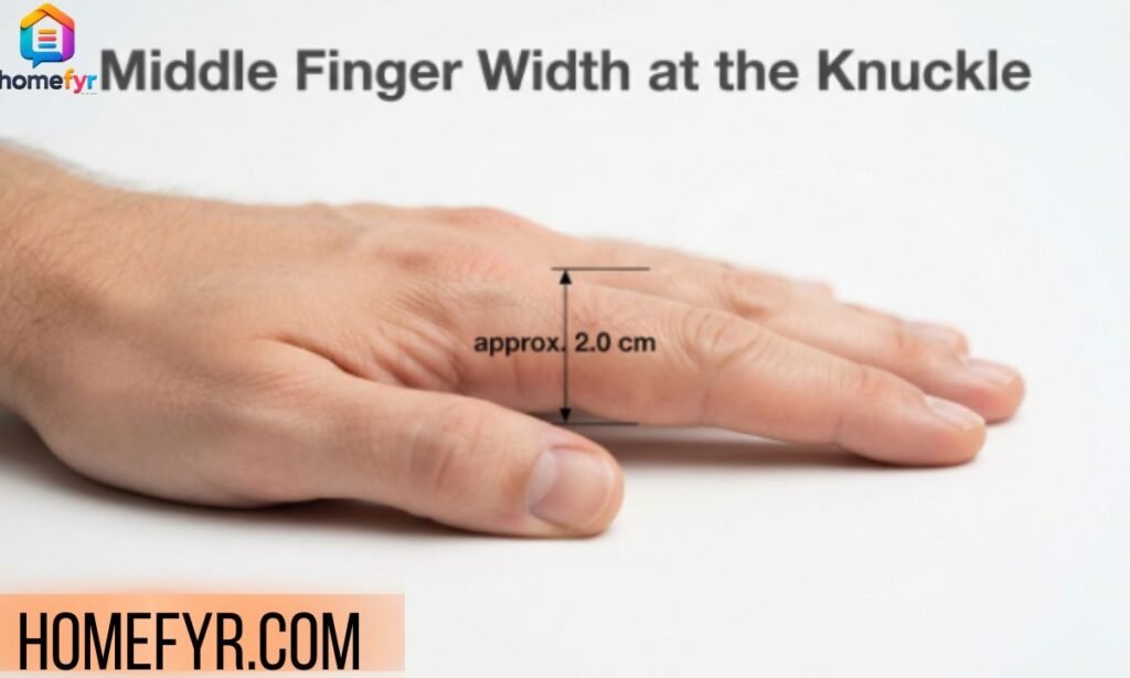 Middle Finger Width at the Knuckle