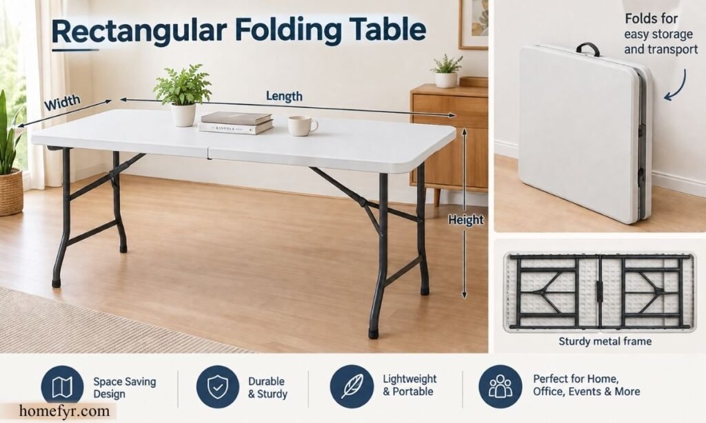 Rectangular Folding Table